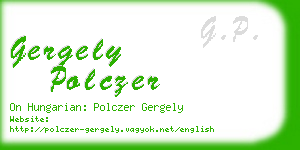 gergely polczer business card